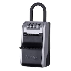 Large Key Lockbox, Combination Dials, Removable Shackle