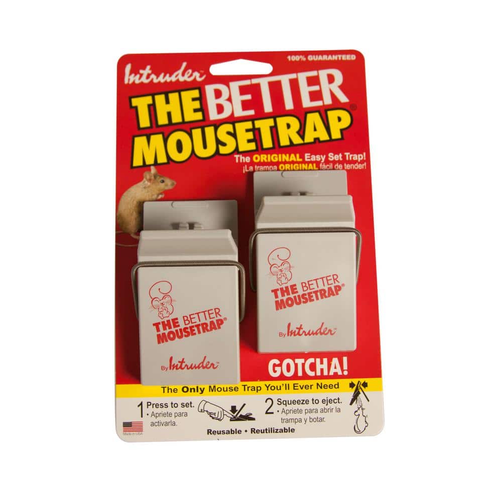 2 Pack Intruder The better Mouse Trap  Fast and Easy to use Never touch design 