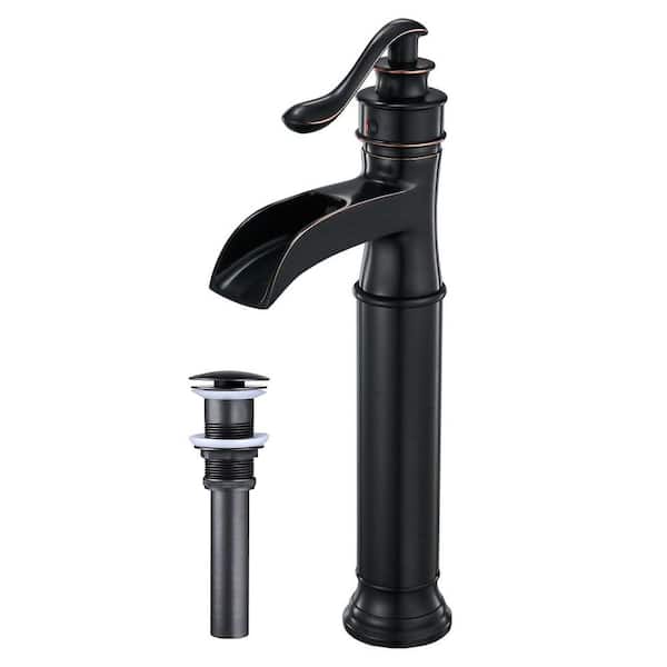 Boyel Living Single Hole Single-Handle Vessel Bathroom Faucet in Oil Rubbed Bronze