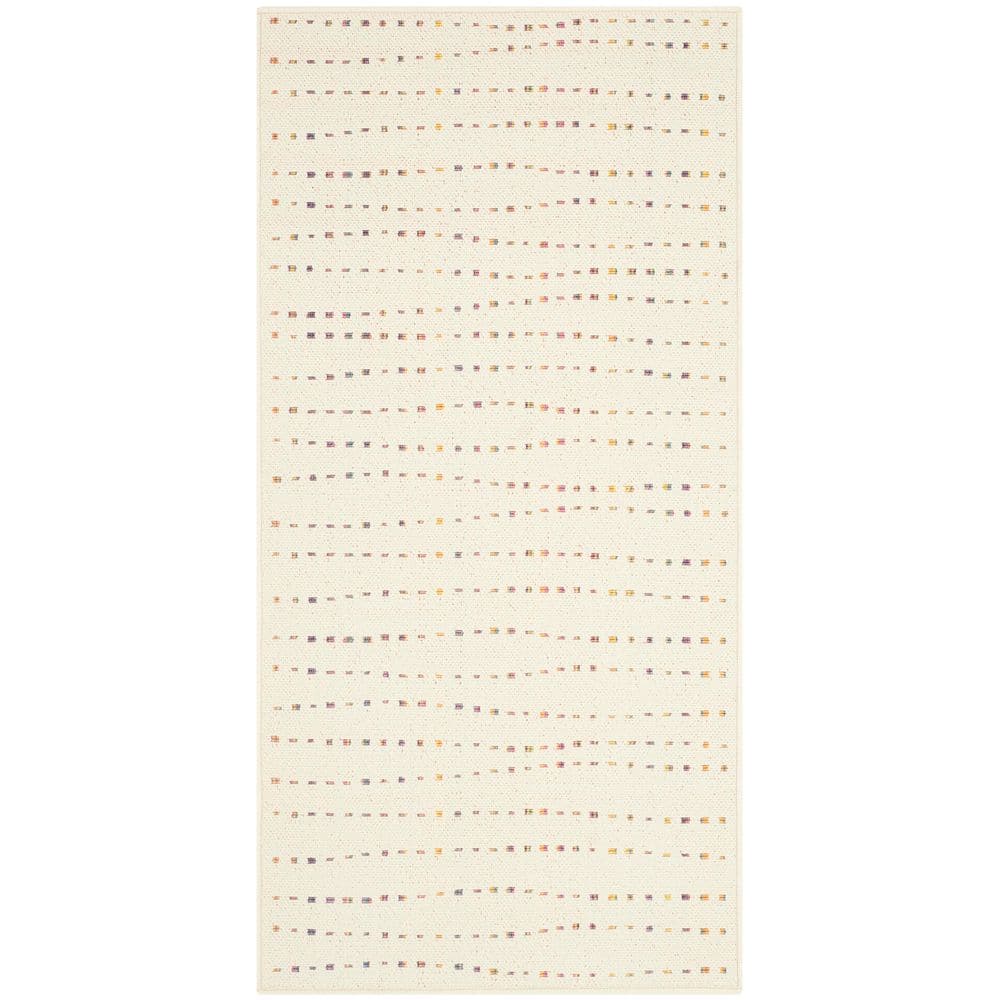 Havana Natural/Multi 4 ft. x 6 ft. Wavy Spotted Stripes Indoor/Outdoor Area Rug price history on PriceWatchPro