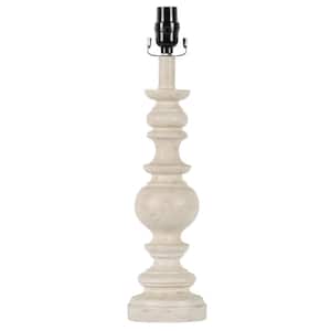 Mix and Match 19 in. H Shabby White Table Lamp Base