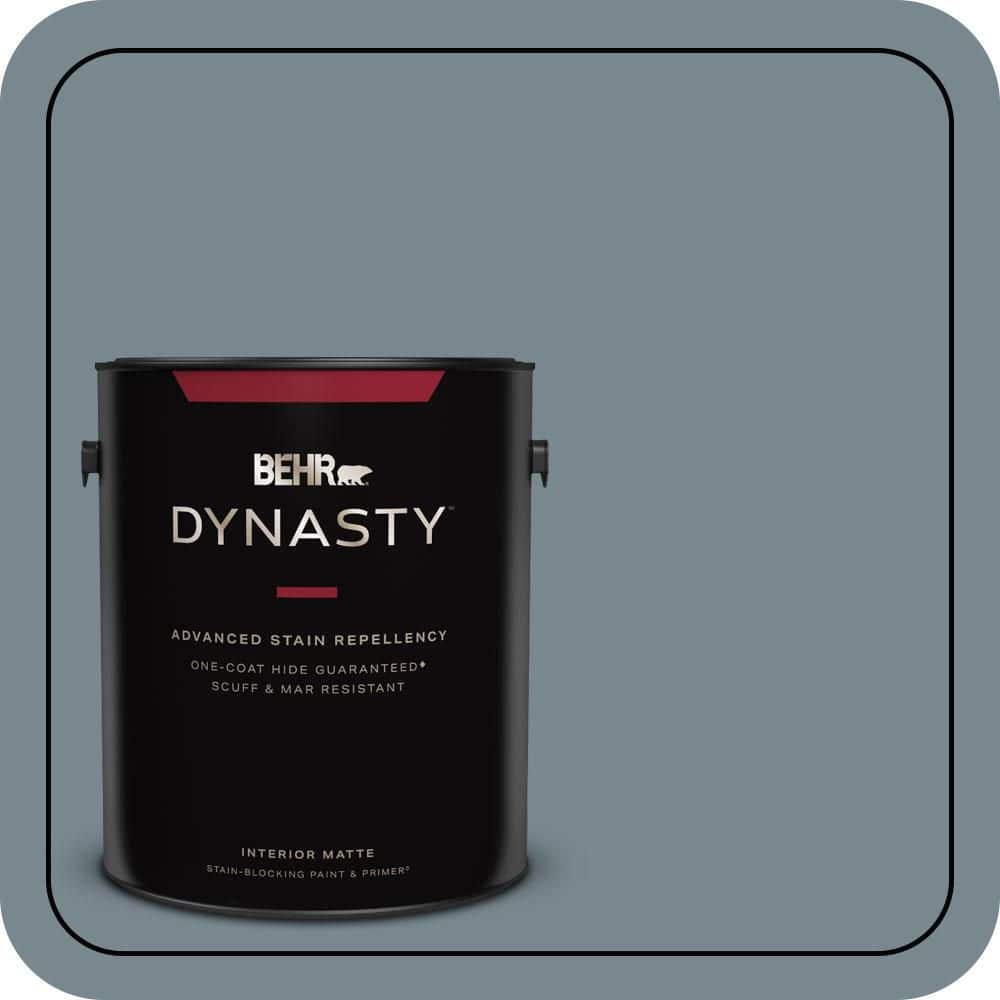BEHR DYNASTY 1 gal. #N470-5 Norwegian Blue One-Coat Hide Matte