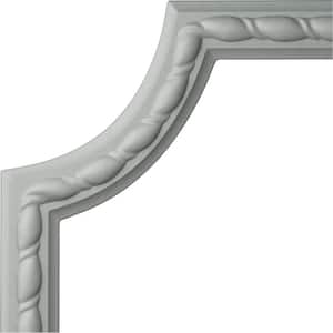6 in. x 5/8 in. x 6 in. Urethane Bulwark Rope Panel Moulding Corner (Matches Moulding MLD01X00BU)