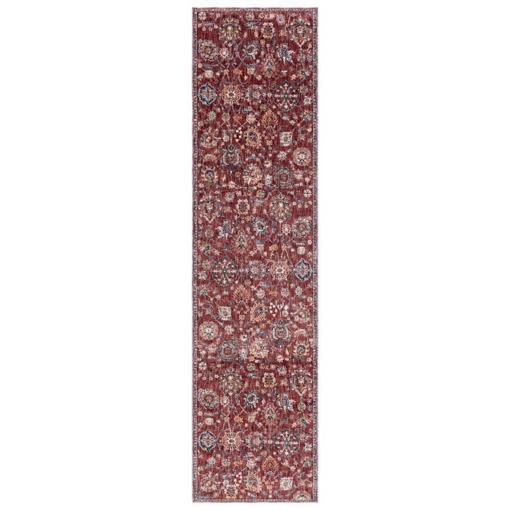 Heirloom 2 ft. x 8 ft. Rust/Ivory Floral Abstract Runner Rug price history on PriceWatchPro