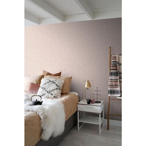 Cicely Pink Leopard Skin Wallpaper Sample