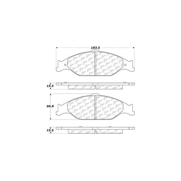 Centric Parts Disc Brake Pad Set 2004 Ford Mustang