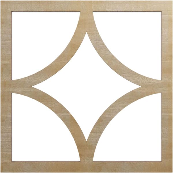 Ekena Millwork 0.25 in. x 11.5 in. x 18 in. Wood Medallion Moulding