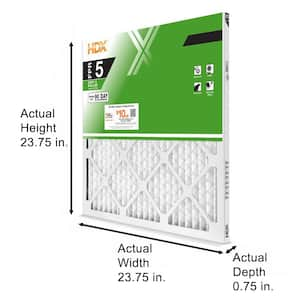 24 in. x 24 in. x 1 in. Standard Pleated Air Filter FPR 5, MERV 8