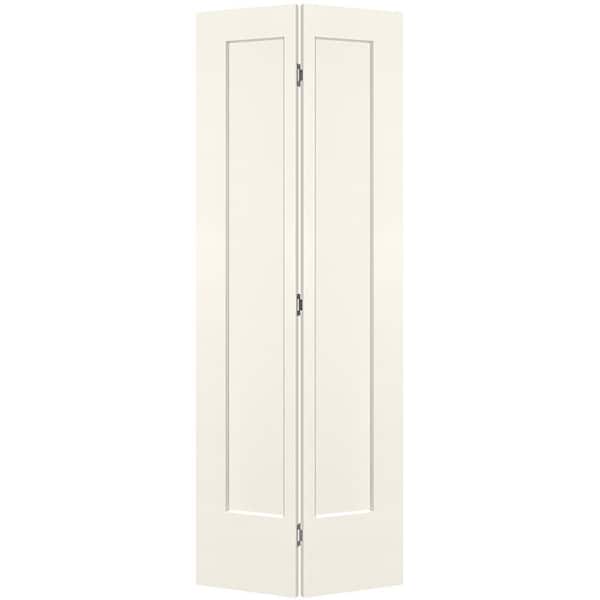 Masonite 30 in. x 80 in. 1-Panel Lincoln Park Hollow Core Ivory Keys Molded Composite Bi-Fold Door