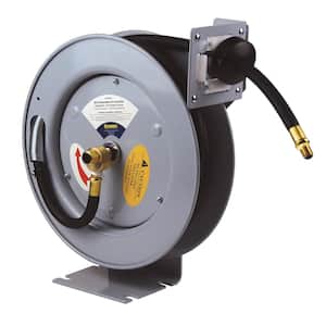 25 ft. Industrial Grade Retractable Air Hose Reel with Rubber Air Hose