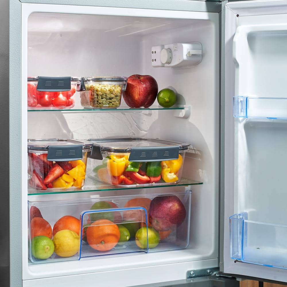 16-Piece Clear BPA-Free Plastic Airtight Food Storage Containers Set