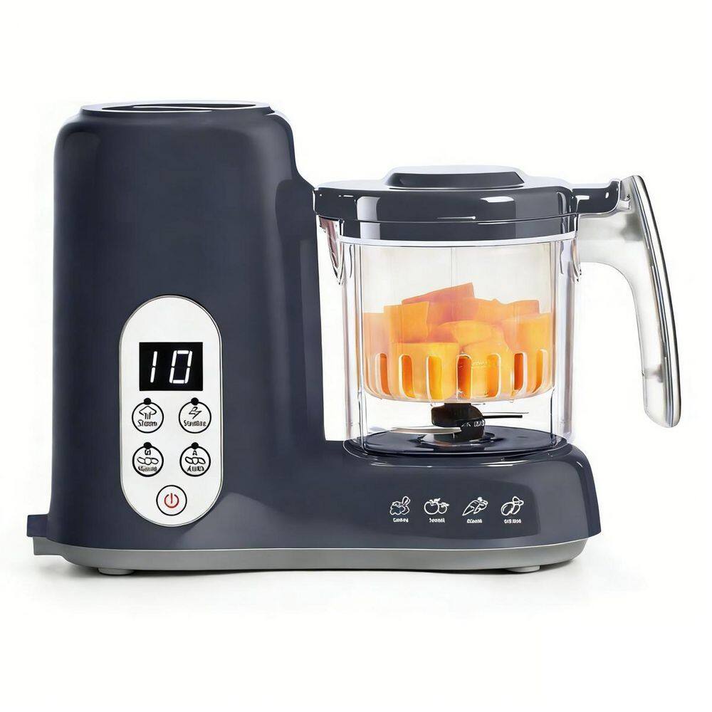 Baby Food Processor Steamer Puree Blender Grinder Mills Machine, Auto Cooking Grinding and Sterili-zing, Dark Grey price history on PriceWatchPro