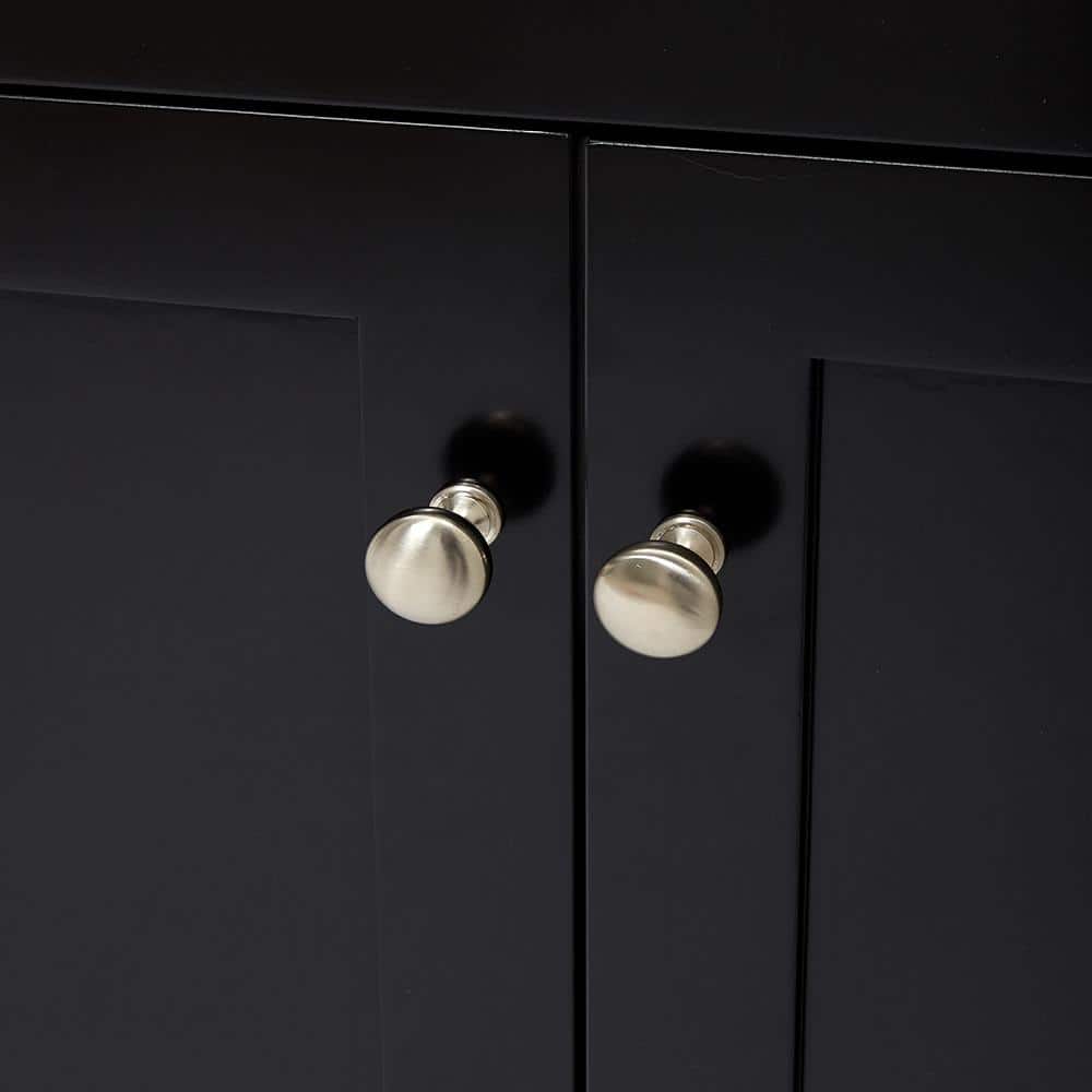 Hamlet 60'' Black Double Freestanding Bathroom Vanity Cabinet