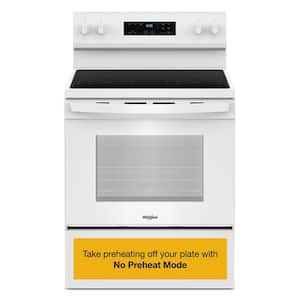 30 in. 4 Burner Element Freestanding Electric Range in White