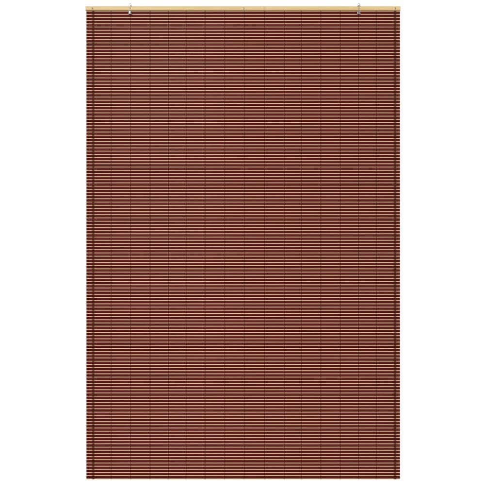 RED LANTERN Oriental Furniture Bamboo Cordless Window Shade