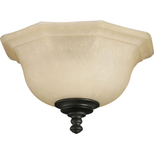 Thomasville Lighting Guildhall Collection 3-Light Forged Black Ceiling Fan Light-DISCONTINUED