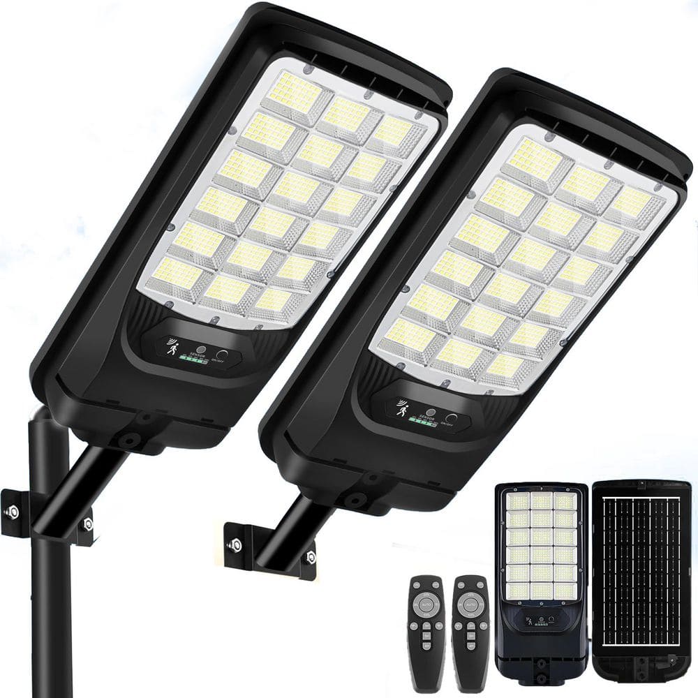 6500K 21000LM LED Solar Flood Light Motion Sensor Dusk to Dawn Outdoor Work Light Solar Powered 2 Pack price history on PriceWatchPro