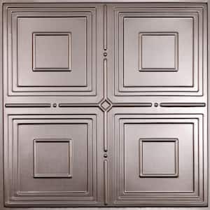 Jackson Faux Tin 2 ft. x 2 ft. Lay-in or Glue-up Ceiling Panel (Case of 6)