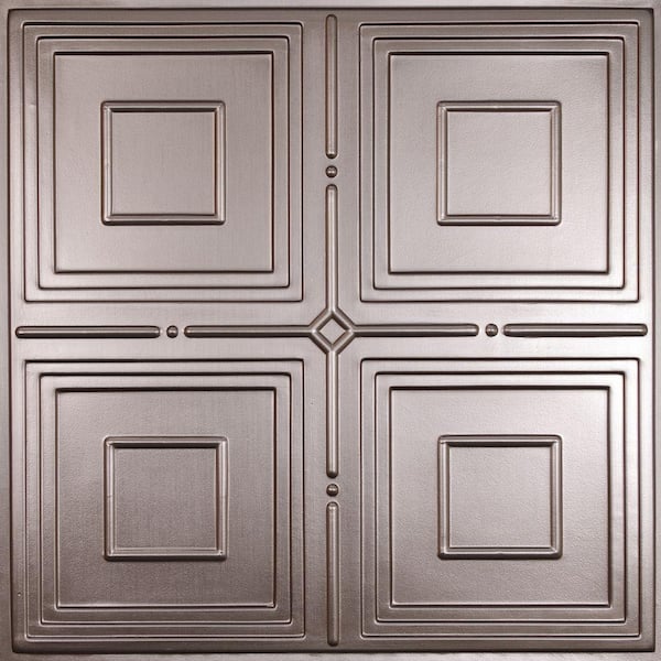 Ceilume Jackson Faux Tin 2 Ft X, 2×4 Drop Ceiling Tiles Home Depot