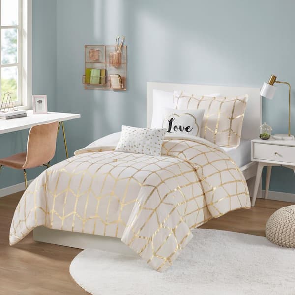 Utopia Bedding Printed Comforter Set (Queen, Grey) with 2 Pillow