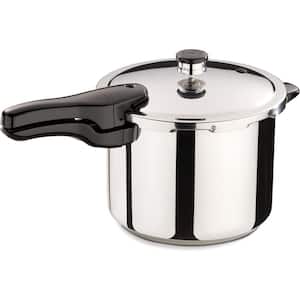 6-Quart Stainless Steel Pressure Cooker Pots/Pans with Pressure Regulator, Induction Compatible, Kitchen Appliance