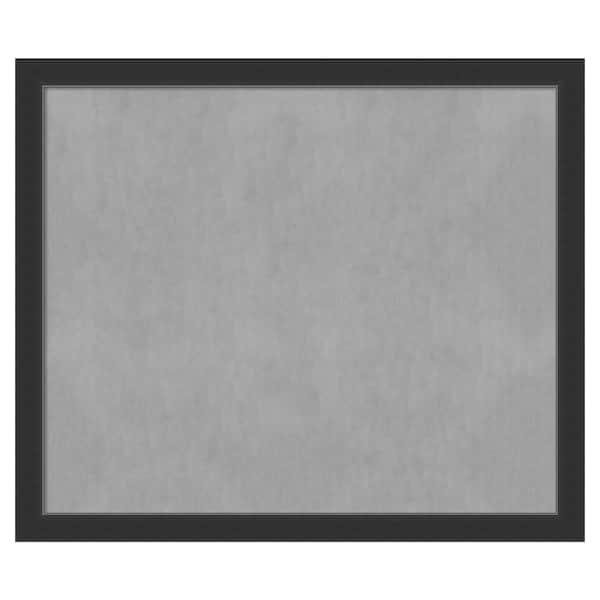 Amanti Art Corvino Black 53 in. x 45 in. Framed Magnetic Board
