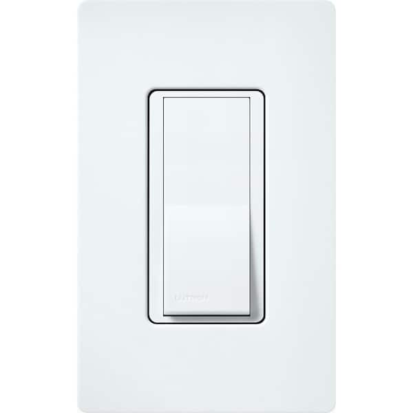 Claro On/Off Switch, 15-Amp/Single-Pole, Glacier White (SC-1PS-GL)