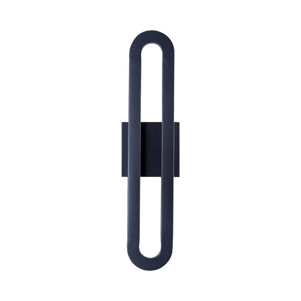 Montpelier 19.69 in. Sand Grain Black LED Outdoor Hardwired Lantern Sconce with No Bulbs Included price history on PriceWatchPro