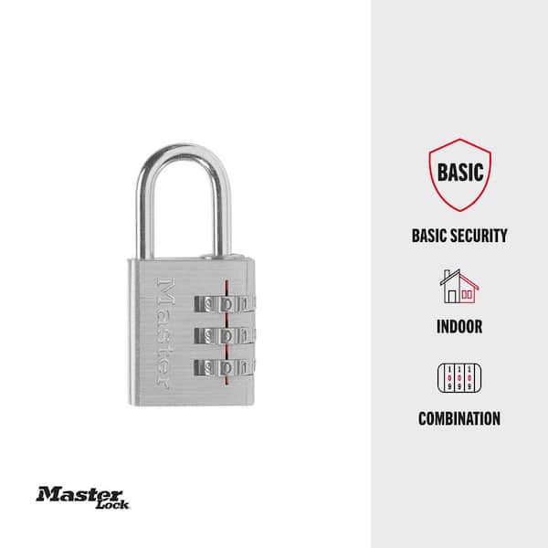 Combination Lock, Resettable 3-Dial
