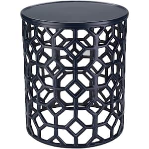 Athina Black Accent Table