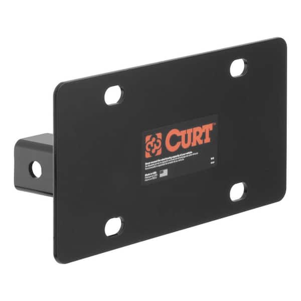 CURT Hitch-Mounted License Plate Holder (Fits 2 in. Receiver