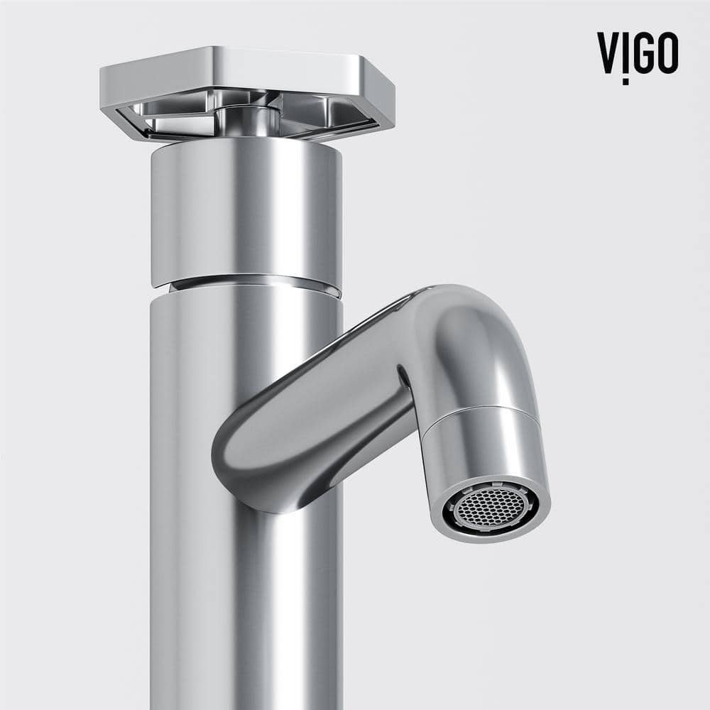 Ruxton Modern Chrome Single-Handle Vessel Bathroom Faucet