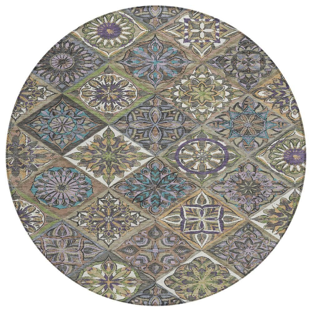 UPC 199477112320 product image for Chantille Machine Washable Indoor/Outdoor Abstract ACN2256 Taupe 8 ft. x 8 ft. A | upcitemdb.com