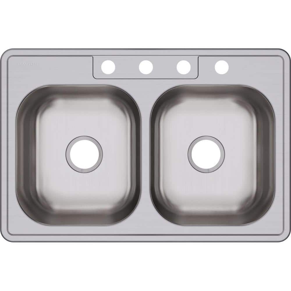 Dayton 33 in. Drop-in Double Bowl 20-Gauge Elite Satin Stainless Steel Kitchen Sink Only price history on PriceWatchPro