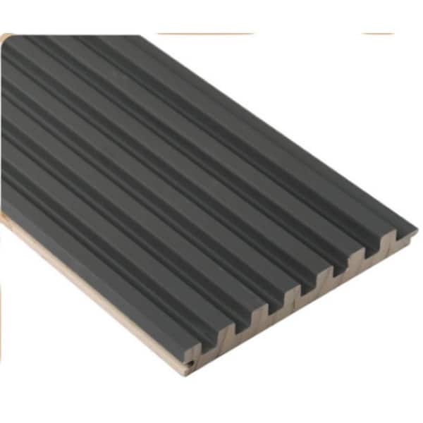 Ejoy 106 in.. x 6 in. x 0.5 in. Solid Wood Wall 7 Grid Cladding Siding Board (Set of 4-Piece)