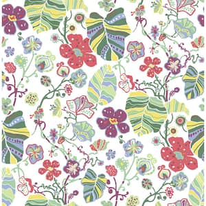 Gwyneth Multicolor Floral Multicolor Wallpaper Sample