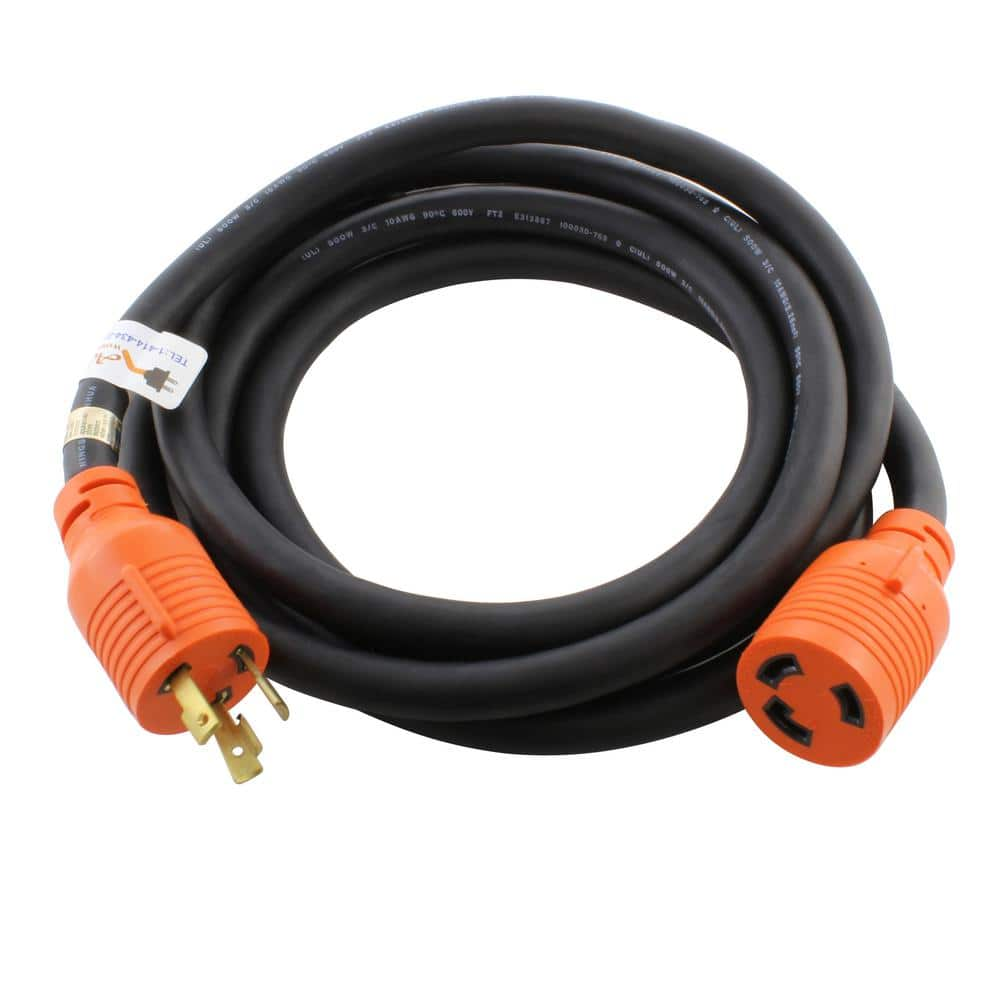 25 ft. SOOW 10/3 NEMA L6-30 30 Amp 250-Volt Rubber Extension Cord -  AC WORKS, L630PR-025E