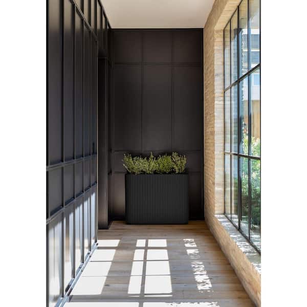 Veradek Demi Span Extra Large Black Plastic-Stone Rectangular