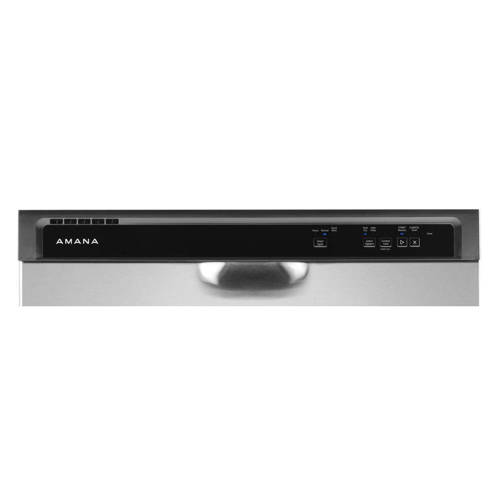 Amana Stainless Steel Built-In Dishwasher with Front Control