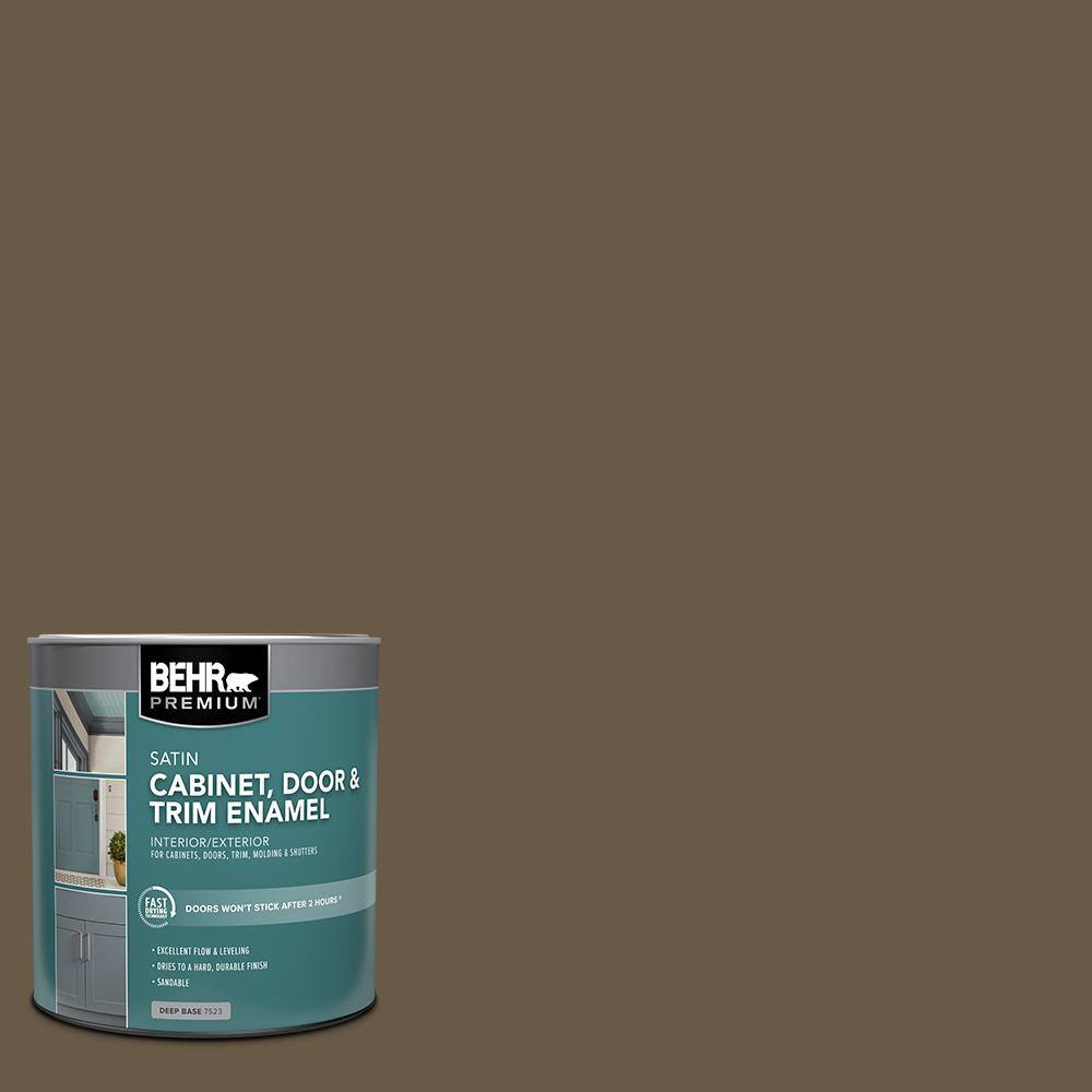1 qt. #PPU7-25 Clove Brown Satin Enamel Interior/Exterior Cabinet, Door & Trim Paint price history on PriceWatchPro