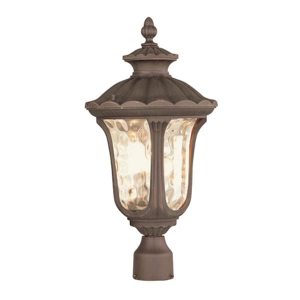 Livex Lighting Oxford 3 Light Imperial Bronze Outdoor Post Top Lantern
