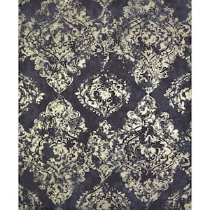 56.9 sq. ft. Plum/Gold Stargazer Wallpaper