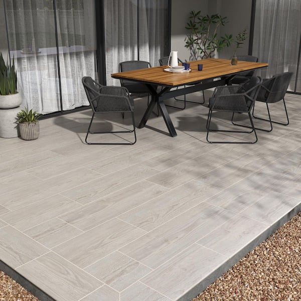Caldera Grigia 2 cm. x 16 in. x 47 in. Matte Porcelain Wood Look Paver Tile (10.44 sq. ft./Case)