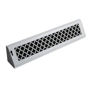 Tuscan, 24 in., White/Powder Coat, Steel Baseboard Vent with Damper