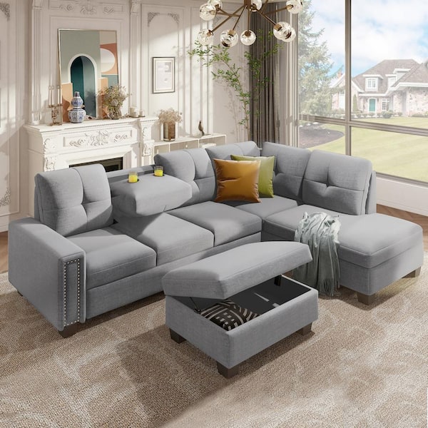 Seater Reversible Sectional Sofa