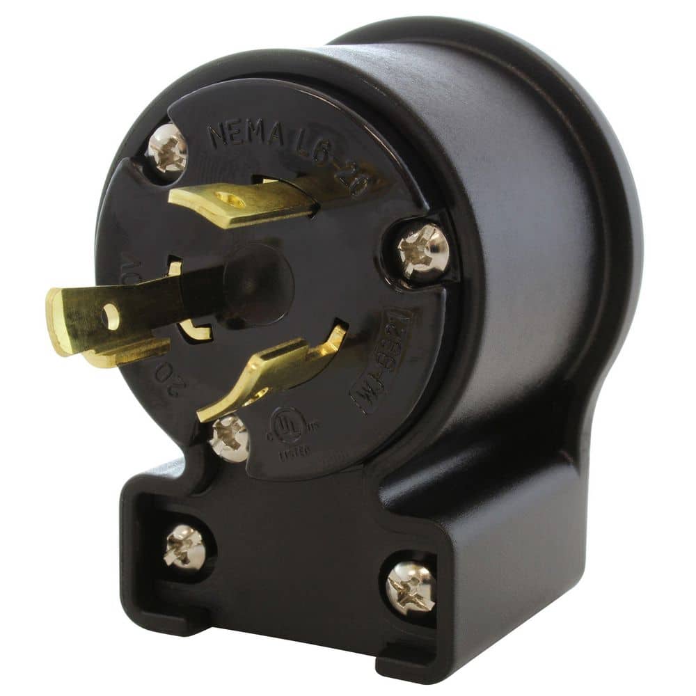 NEMA L6-20P 20A 250V 3-Prong Elbow Locking Male Plug With UL, C-UL Approval price history on PriceWatchPro