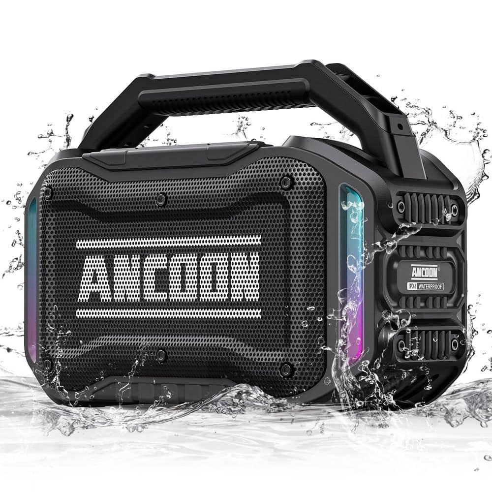Bluetooth Wireless Speakers 80-Watts Loud Speaker w/ Bass, IPX6 Waterproof Large Jobsite Speakers Work Outdoor Workshop price history on PriceWatchPro