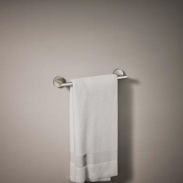 Elate 12 in. Towel Bar in Vibrant Brushed Nickel