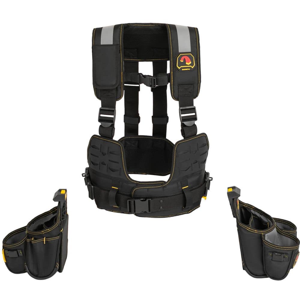 Snap Lock Tradesman Tool Vest Suspension Rig with Magnetic Storage and Quick Release Work Belt price history on PriceWatchPro