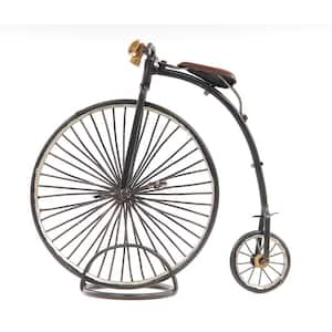 Metal High Wheeler Bicycle Sculpture